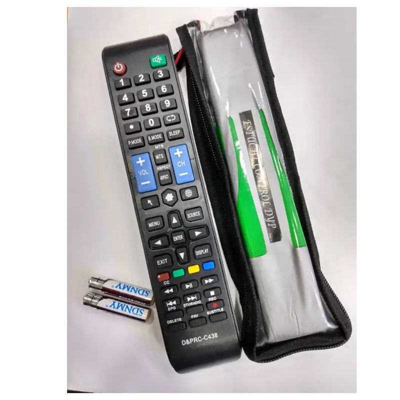 GENERICO - Control Remoto Para Televisor Aoc  Jvc Smart + Forro Y Pila C438