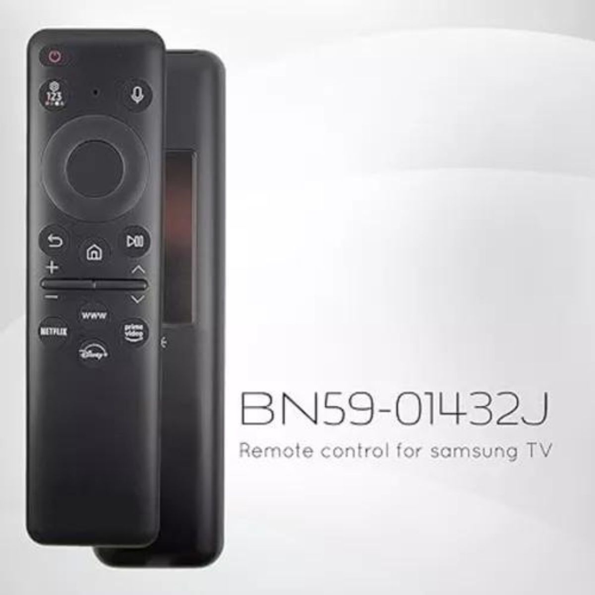 GENERICO - Control Remoto Mini Compatible Samsung Con Panel Solar Y Voz + Forro