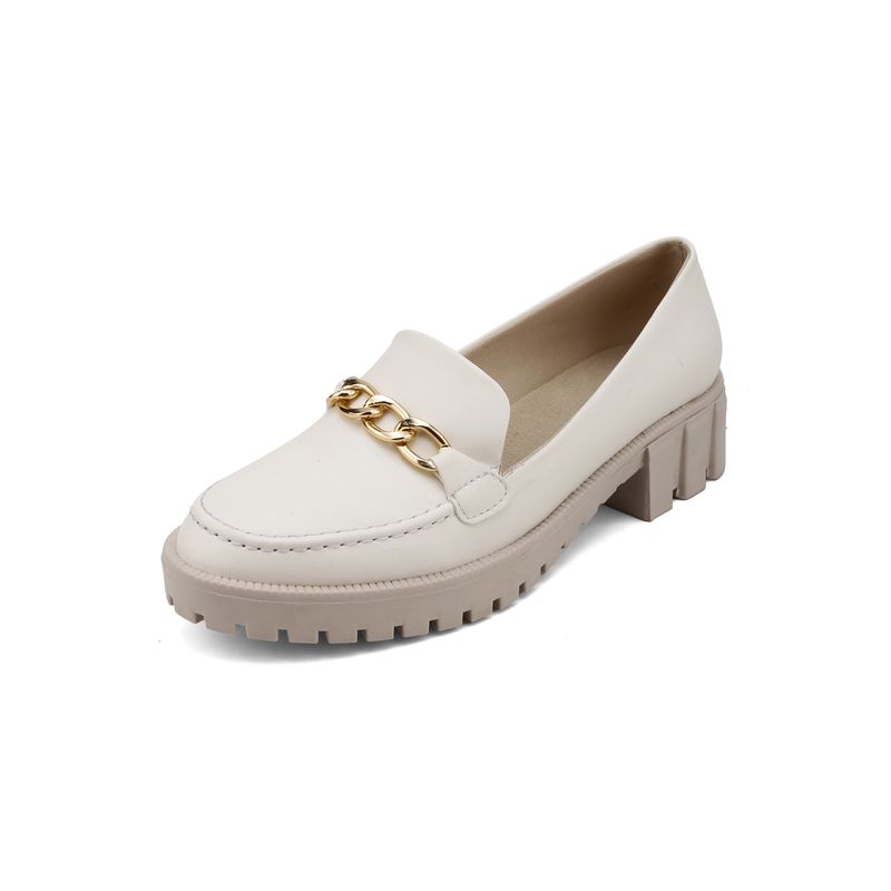 SEVENTEEN - ZAPATO BEIGE CON HERRAJE DORADO SEVENTEEN CYEL