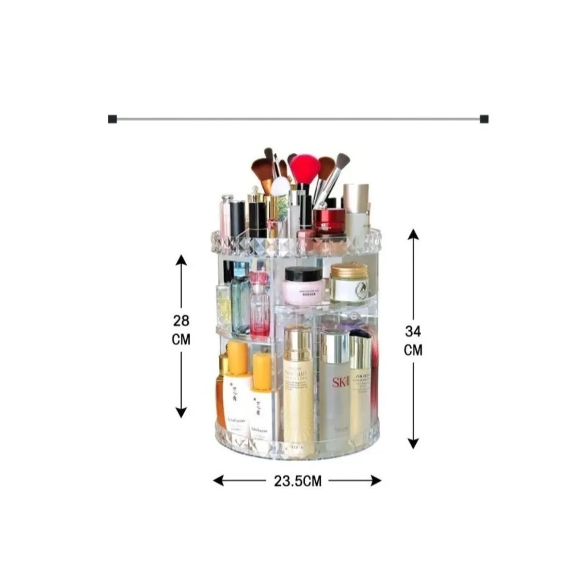 SKY - Organizador De Maquillaje Cosmeticos Rotación De 360 Grados