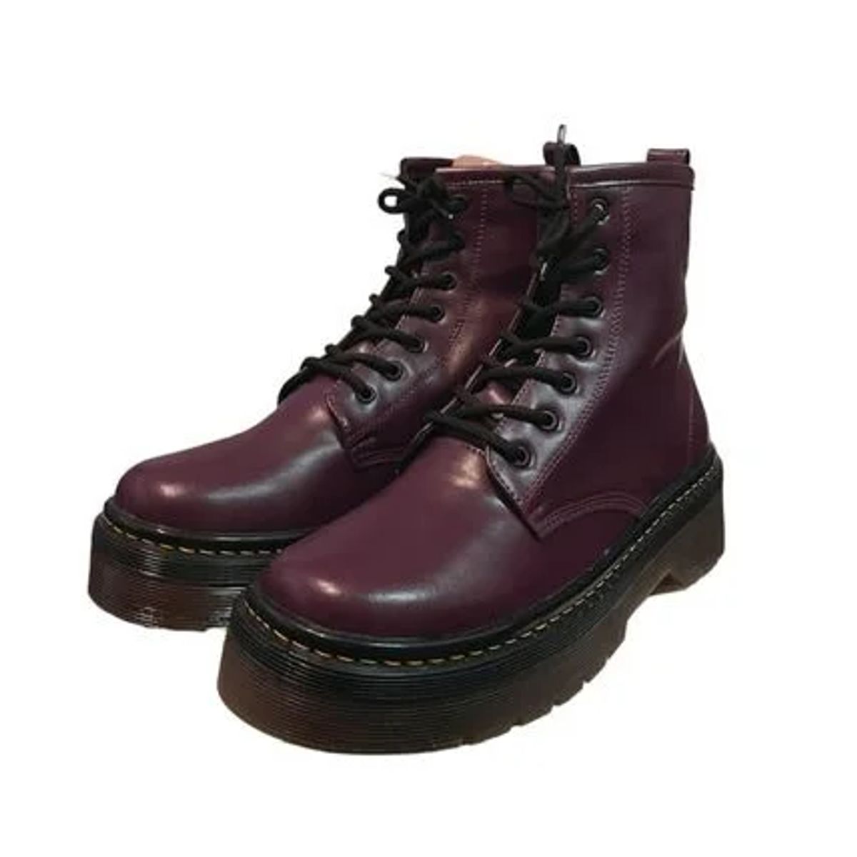 SEVENTEEN - BOTA VINOTINTO CON SUELA TRANSLUCIDA  ARES