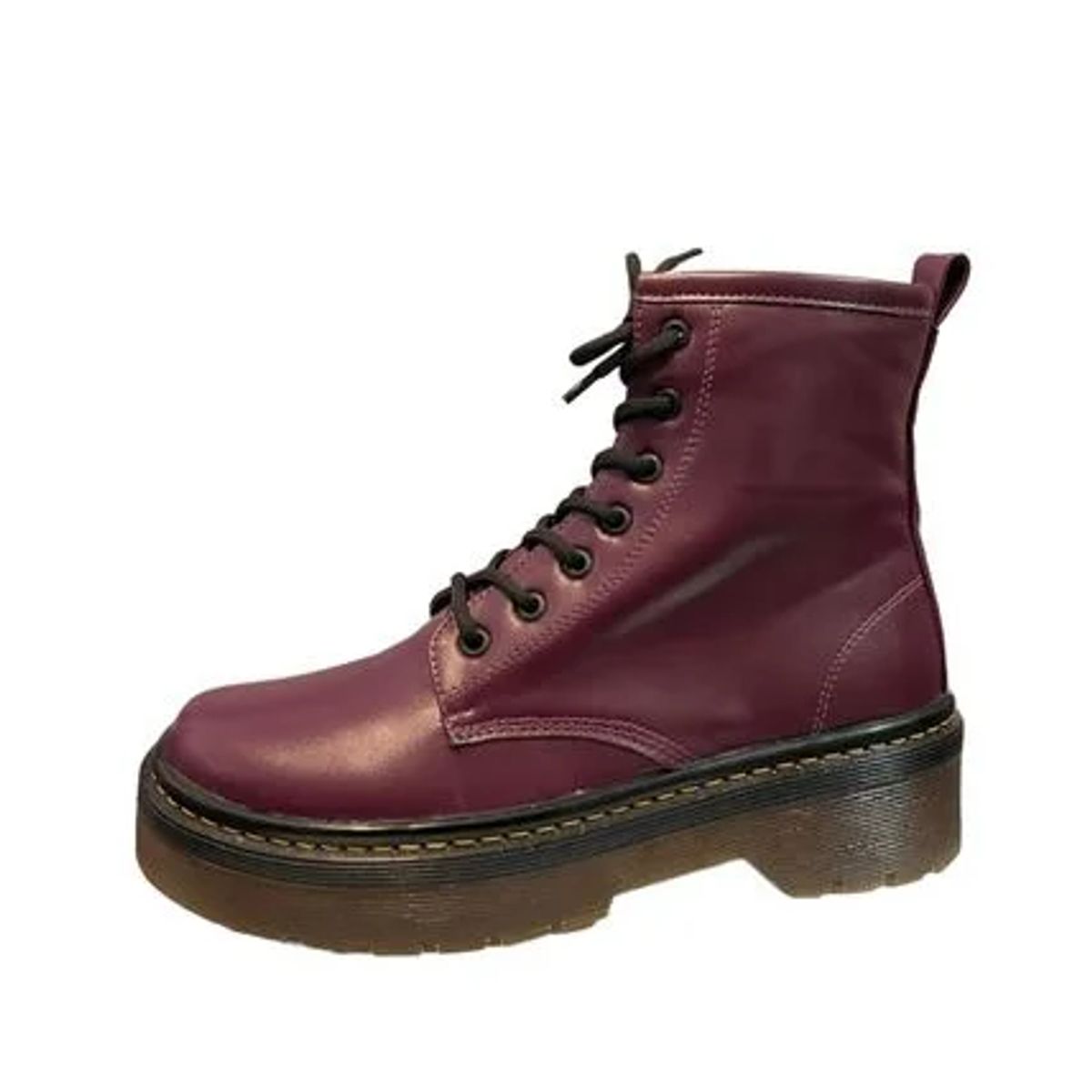 SEVENTEEN - BOTA VINOTINTO CON SUELA TRANSLUCIDA  ARES