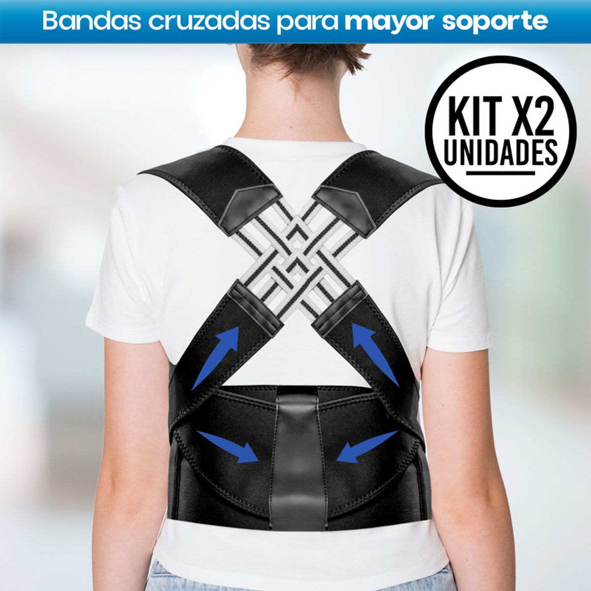 STYLE STARS - Set x2 Corrector de Postura Ortopédico con Faja Moldeadora