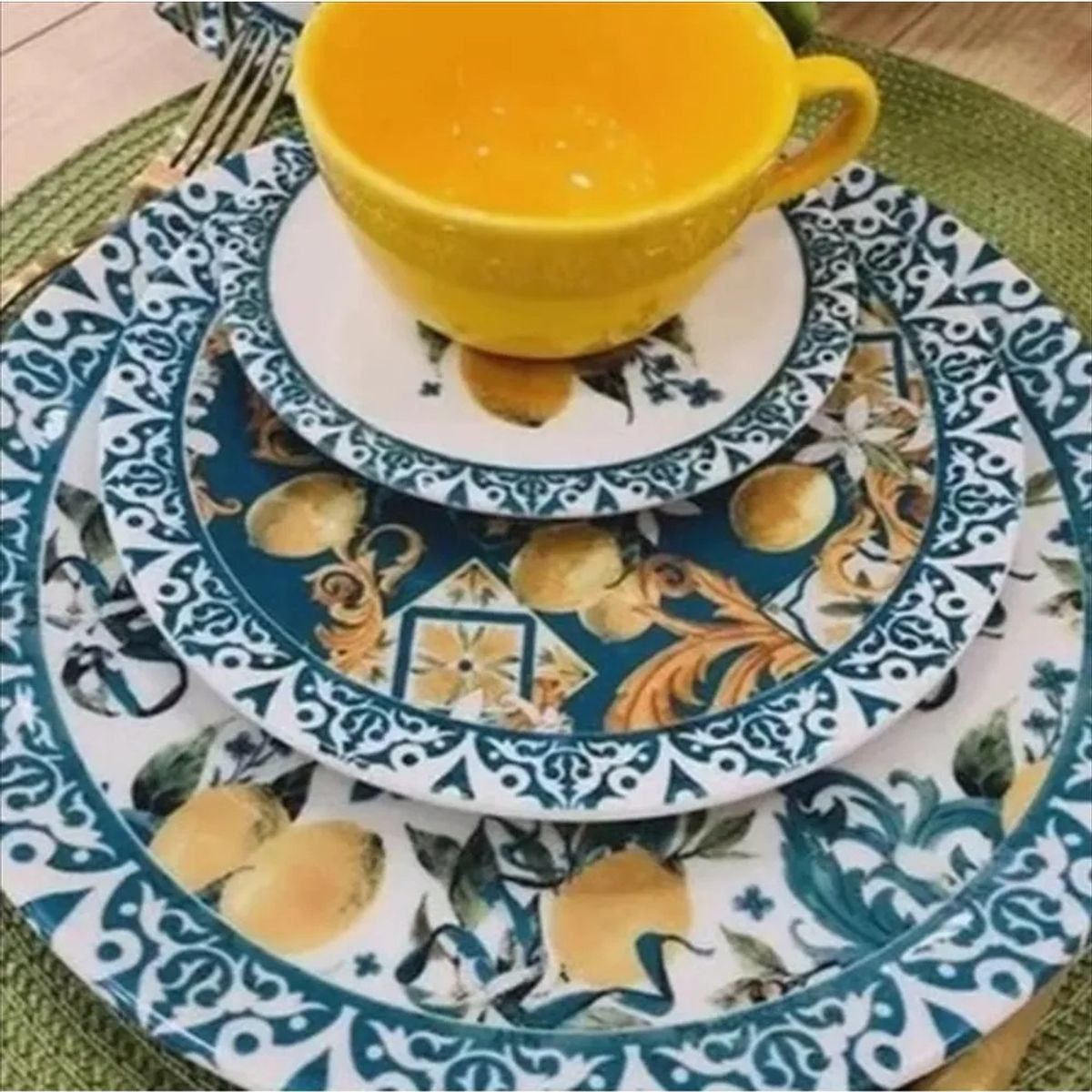 OXFORD - VAJILLA CERAMICA 20 PZAS 4PTOS UNNI SICILIANO