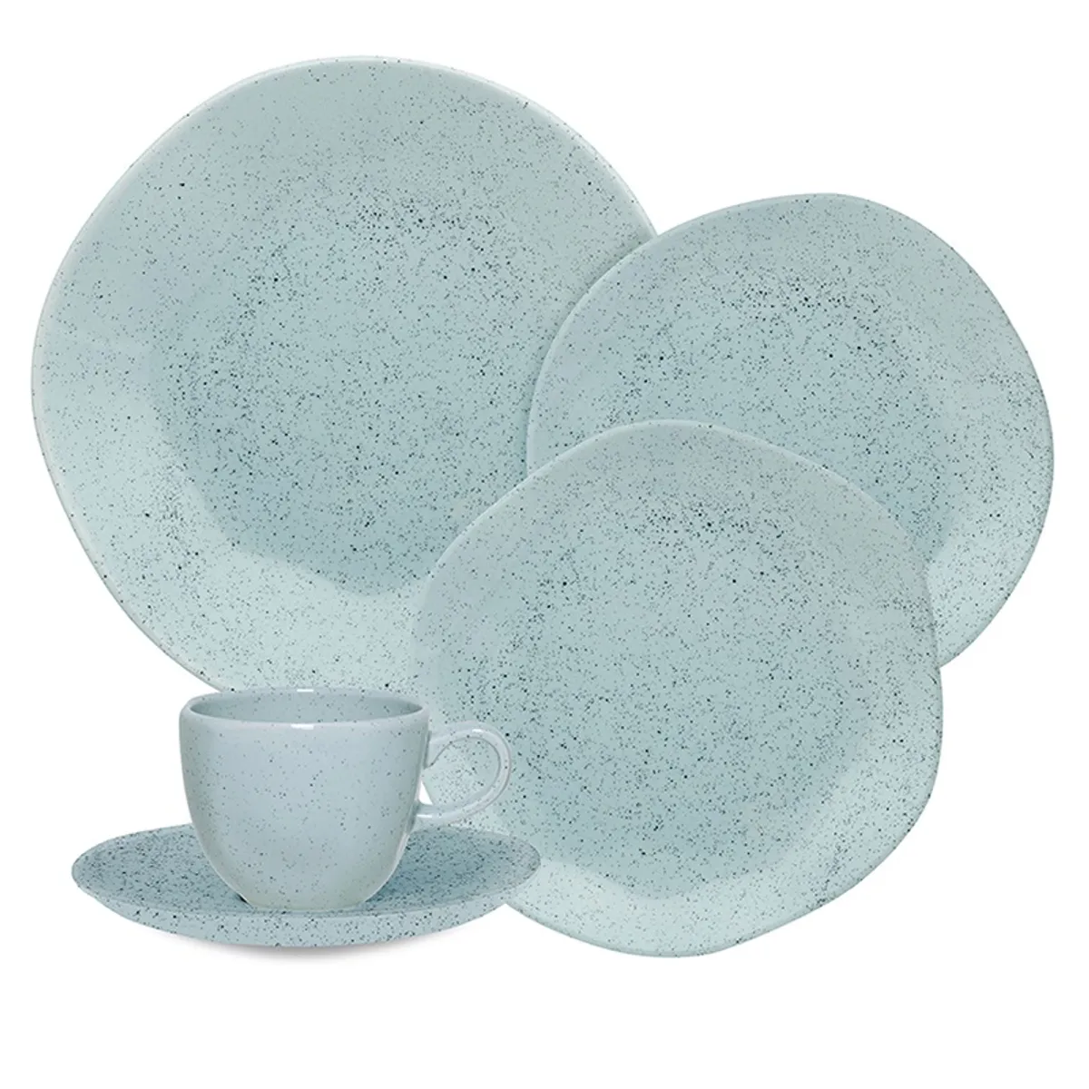 OXFORD - VAJILLA PORCELANA 20 PZAS 4 PTOS RYO BLUE BYE
