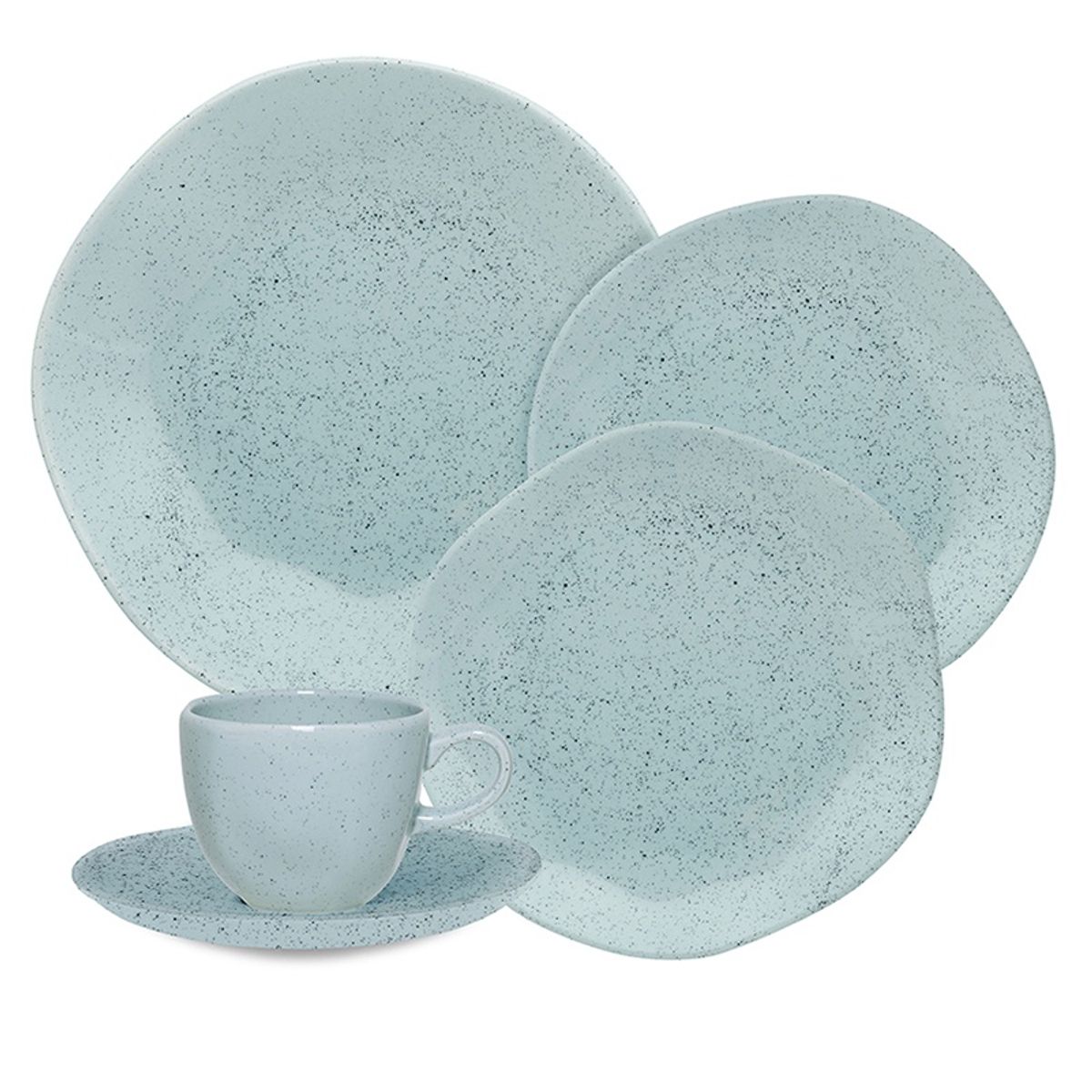 OXFORD - VAJILLA PORCELANA 20 PZAS 4 PTOS RYO BLUE BYE