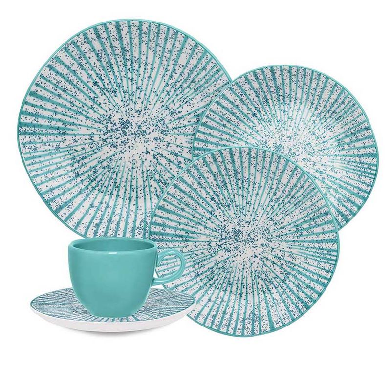 OXFORD - VAJILLA PORCELANA 20 PZAS 4 PTOS RYO TYME