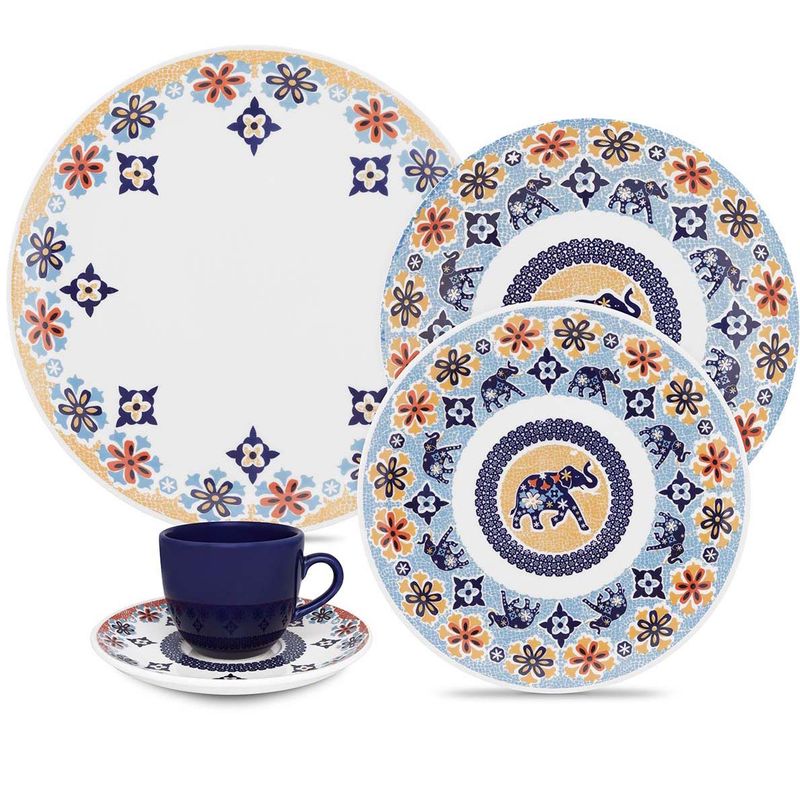 OXFORD - VAJILLA PORCELANA 20 PZAS 4PTOS COUP SANTHI