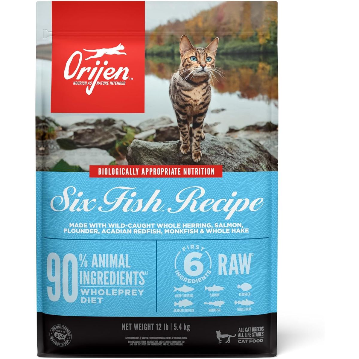 ORIJEN - Alimento Orijen Six Fish Cat  1800g