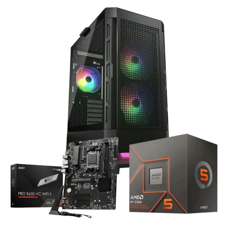 AMD - Cpu Dynamic Pro DYNAMICP-A86-7: Ryzen 5 8600G+ 16GB+ SSD 512Gb+F.750W