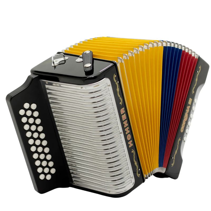 HOHNER - Acordeón Hohner Corona III Negro para Colombia USADO