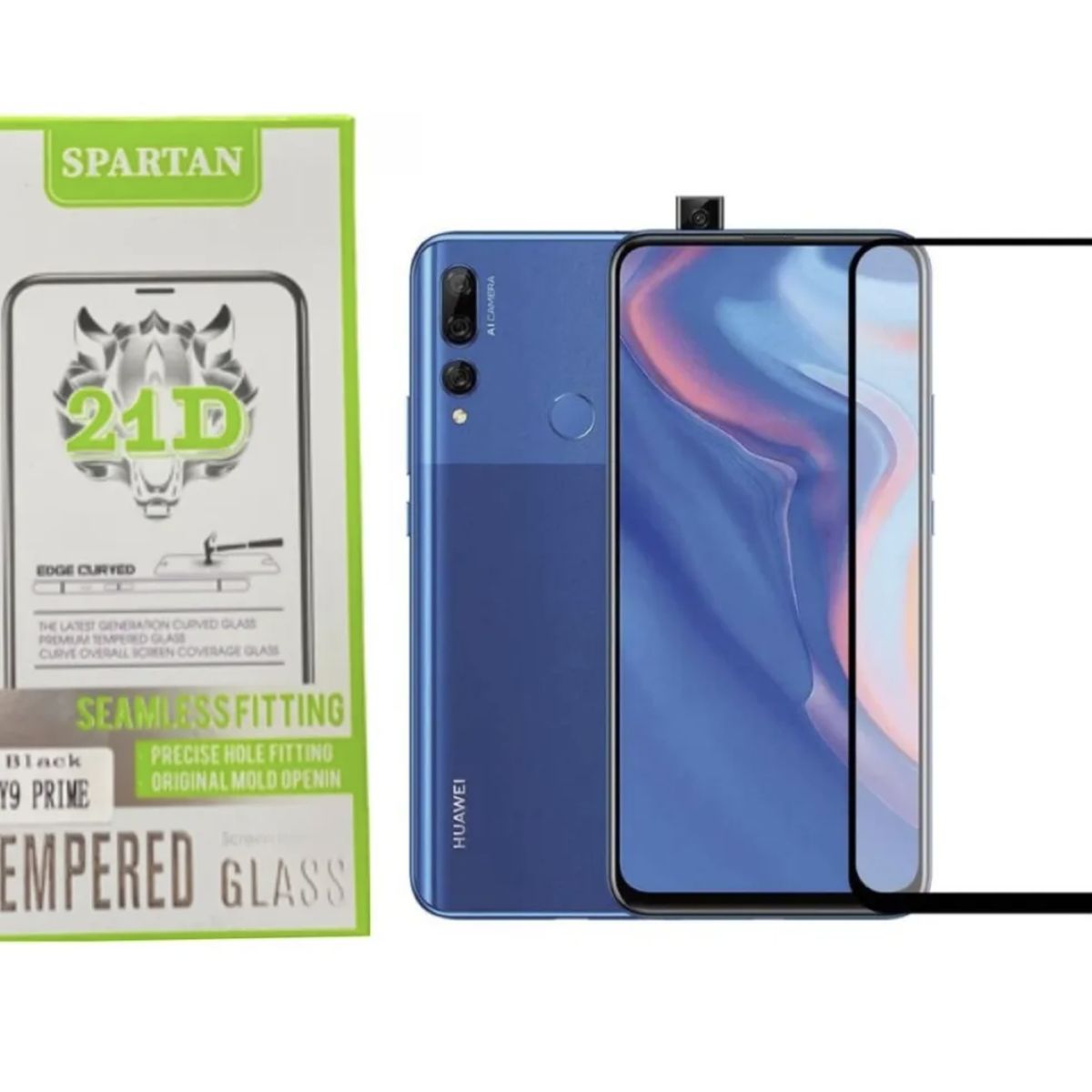 GENERICO - Vidrio Templado Para Celular Huawei Y9 Prime Black