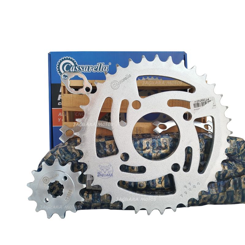 GENERICO - Kit Arrastre Hero Hunk 190 Cadena Dorada Cassarella