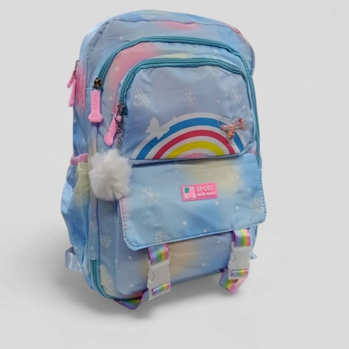 GENERICO - Morral almacenamiento bolso escolar bolso de niña azul