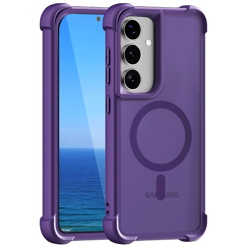 GENERICO - Funda Forro Case Carga Inalámbrica Compatible Samsung S24 FE Morado