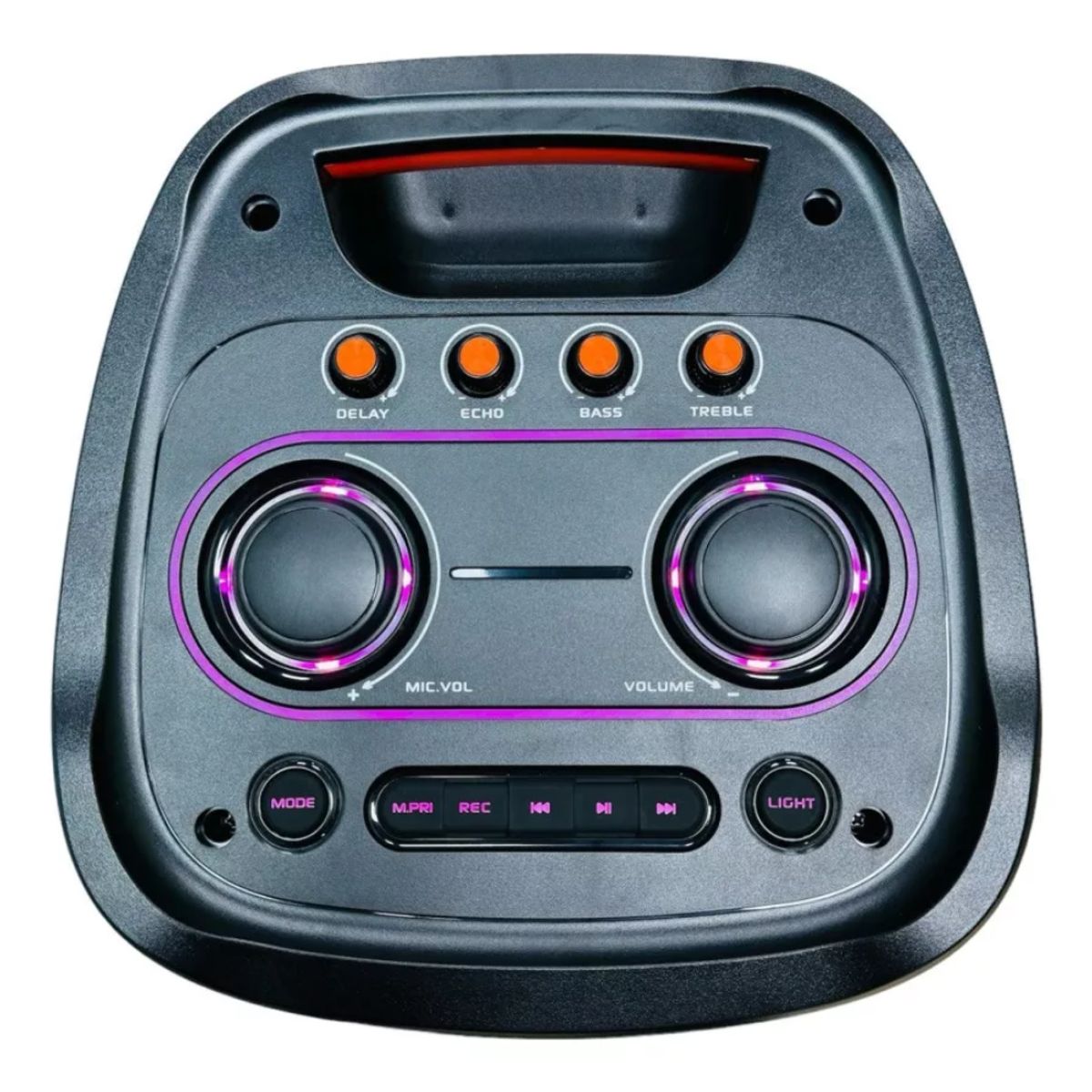 GENERICO - Sistema De Sonido Recargable 12 Rgb Con Doble Micrófono