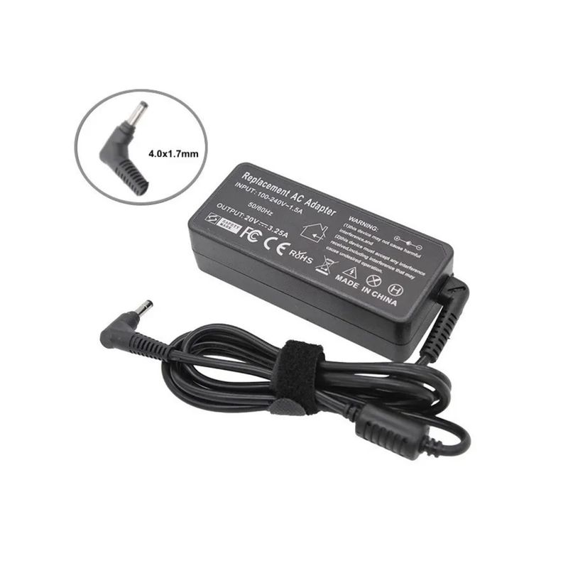 GENERICO - Cargador Portatil Premium Lenovo 20v 3.25a 4.0 x 1.7mm