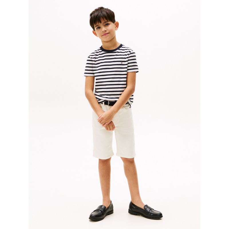 TOMMY HILFIGER - Camiseta azul Essential de cuello redondo Tommy Hilfiger