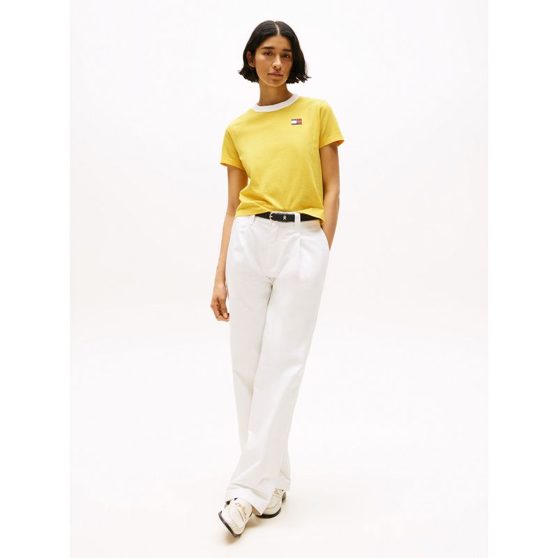 TOMMY HILFIGER - Camiseta amarilla con logo trasero Hilfiger Sailing Tommy Hilfiger