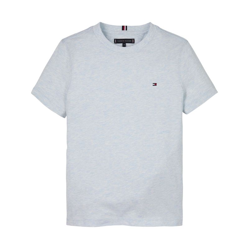 TOMMY HILFIGER - Camiseta azul Essential de cuello redondo Tommy Hilfiger