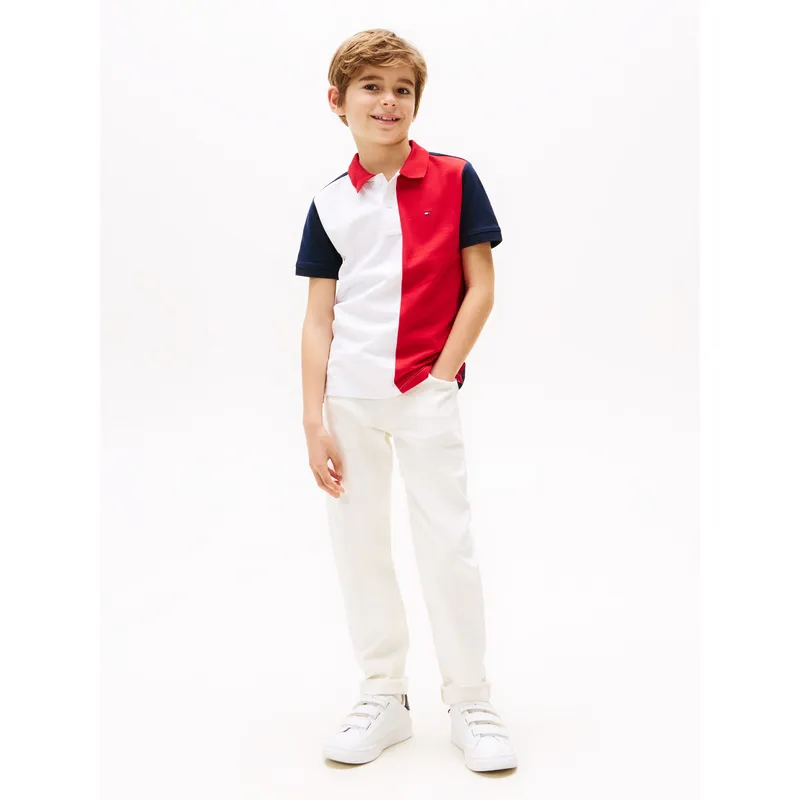 TOMMY HILFIGER - Polo multicolor de manga corta colour block regular Tommy Hilfiger
