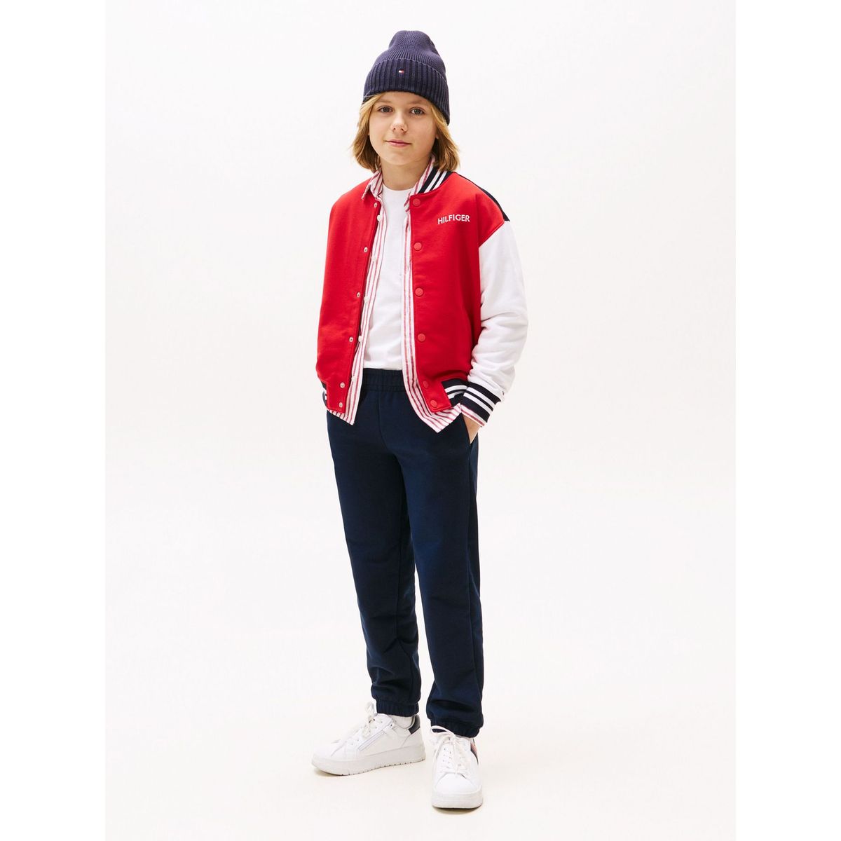 TOMMY HILFIGER - Joggers azul Essential con bajo elástico Tommy Hilfiger