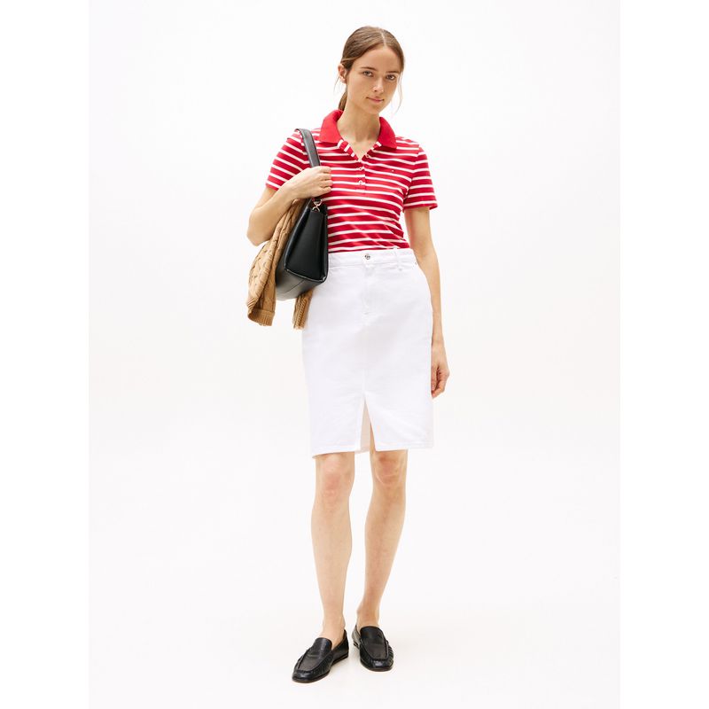 TOMMY HILFIGER - Polo rojo 1985 Collection slim de piqué Tommy Hilfiger