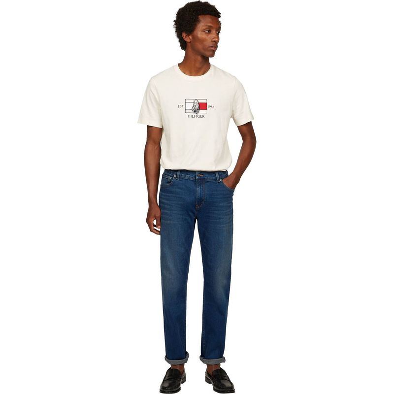 TOMMY HILFIGER - Jeans azul denton de corte recto Tommy Hilfiger