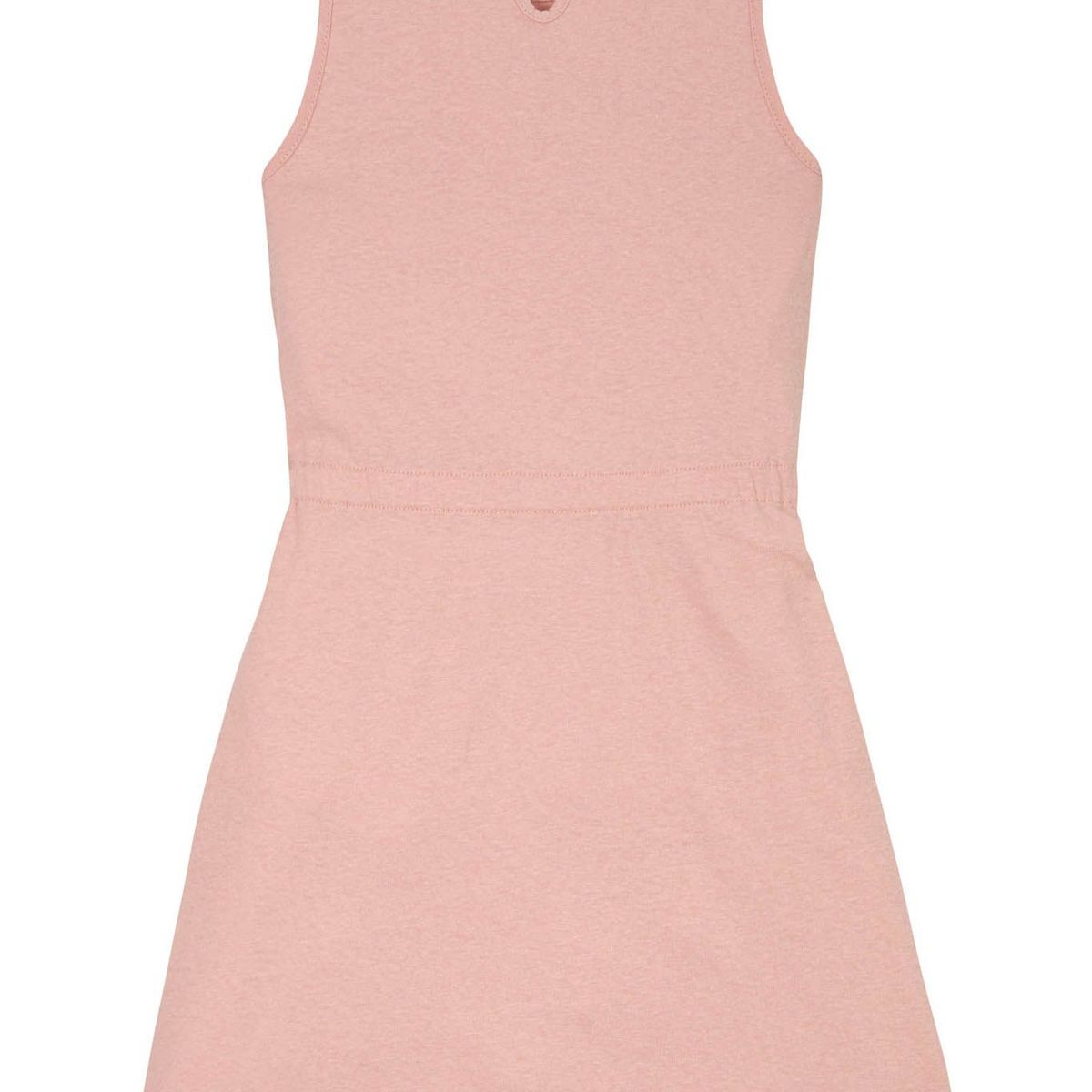 TOMMY HILFIGER - Vestido rosa sin mangas en mezcla de lino Tommy Hilfiger