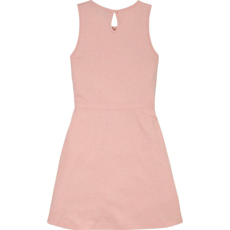 TOMMY HILFIGER - Vestido rosa sin mangas en mezcla de lino Tommy Hilfiger