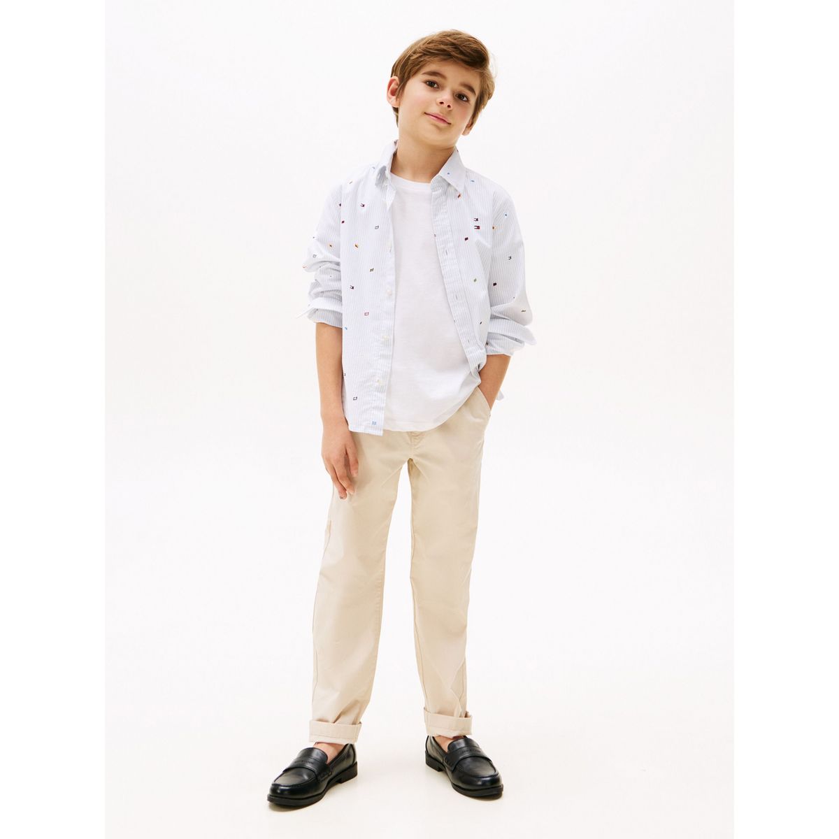 TOMMY HILFIGER - Camisa all over flag de manga larga Para Niño Tommy Hilfiger