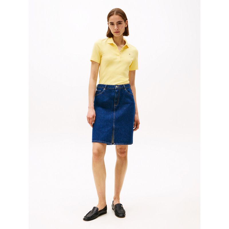 TOMMY HILFIGER - Polo amarillo 1985 Collection slim de piqué Tommy Hilfiger