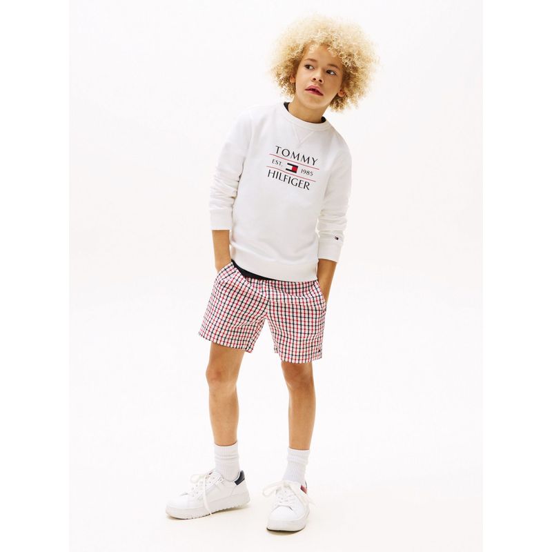 TOMMY HILFIGER - Saco blanco con logo Tommy Hilfiger