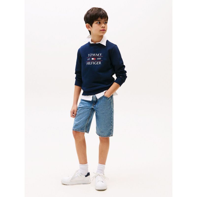 TOMMY HILFIGER - Saco azul con logo Tommy Hilfiger