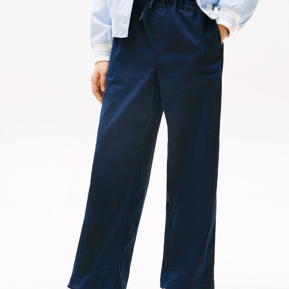 TOMMY HILFIGER - Pantalón azul de pierna ancha Tommy Hilfiger