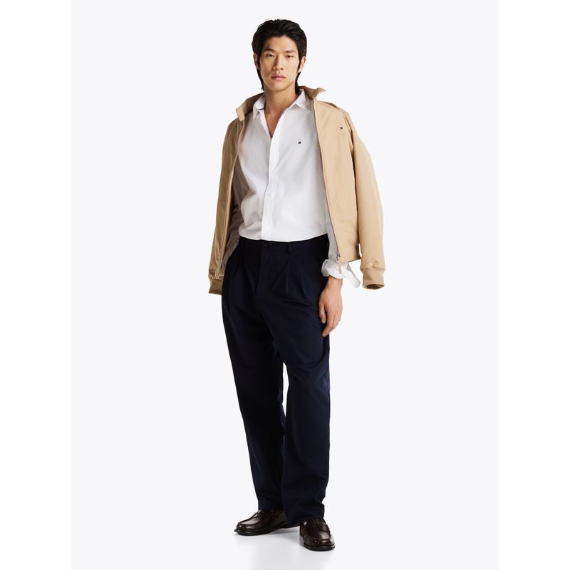 TOMMY HILFIGER - Camisa blanca TH Flex de corte slim Tommy Hilfiger