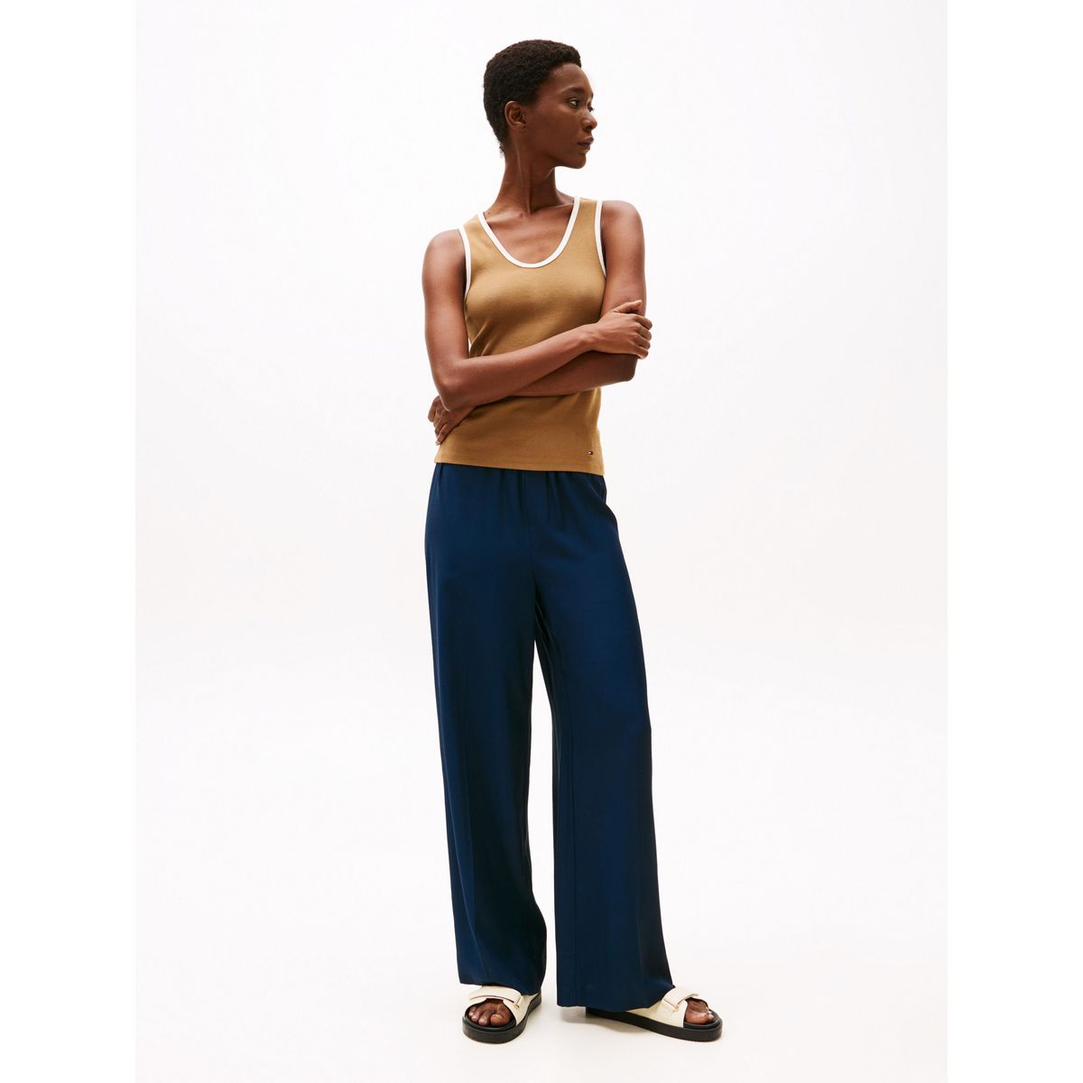 TOMMY HILFIGER - Pantalón azul holgado sin cierre Tommy Hilfiger
