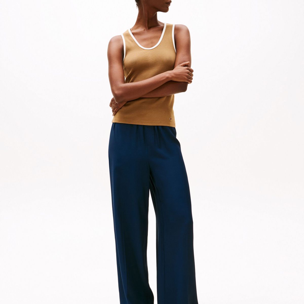 TOMMY HILFIGER - Pantalón azul holgado sin cierre Tommy Hilfiger