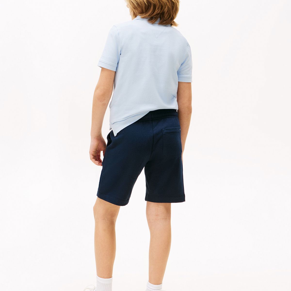 TOMMY HILFIGER - Bermudas azul con logo gráfico Tommy Hilfiger