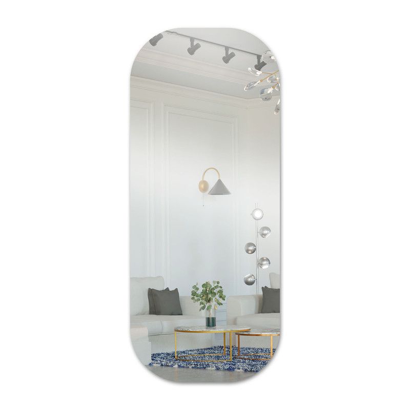 ENERGY PLUS - Espejo Acrílico Decorativo Ovalado 40x90 cm Estilo Moderno