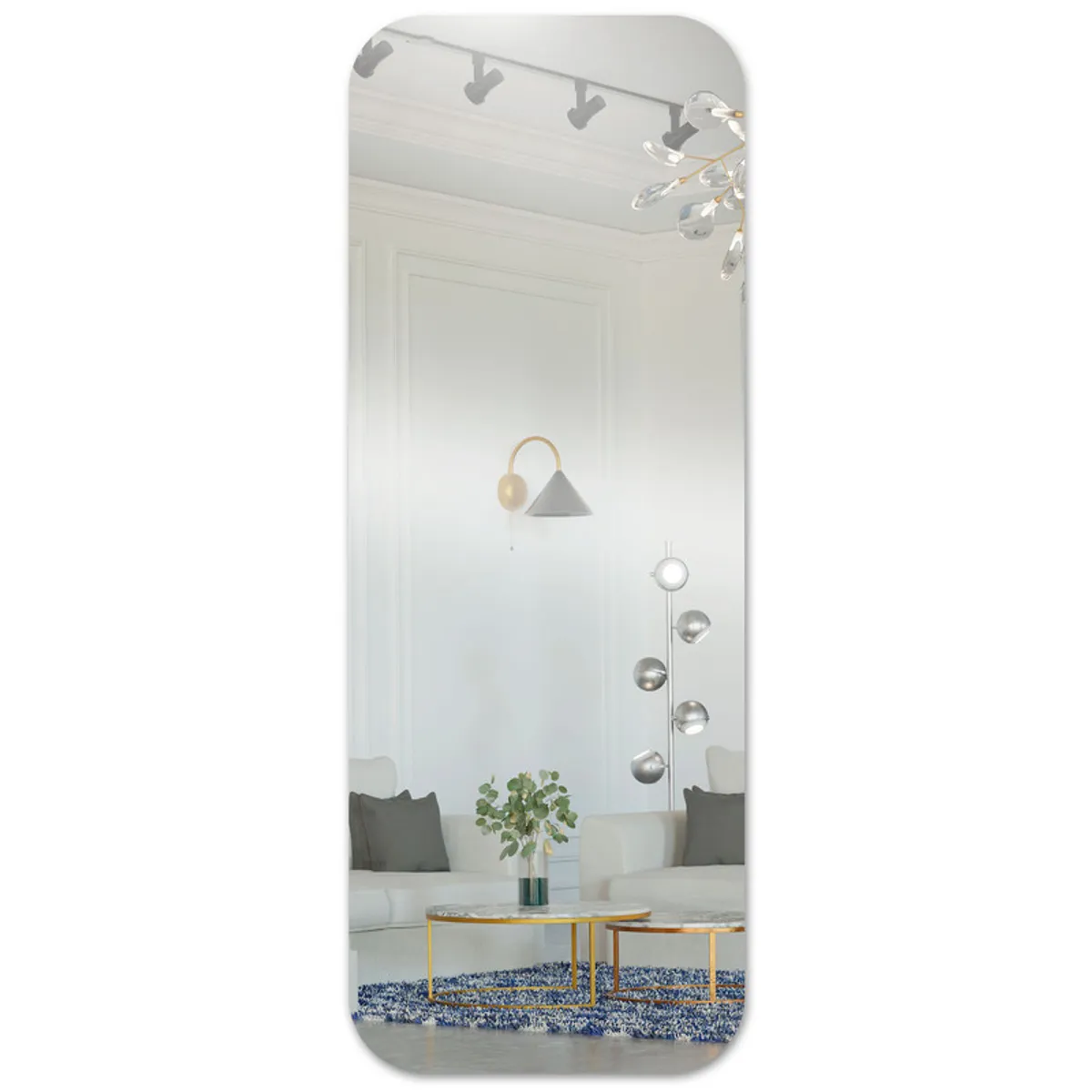 ENERGY PLUS - Espejo Cuerpo Entero 50x150 cm Acrílico Autoadhesivo Liviano