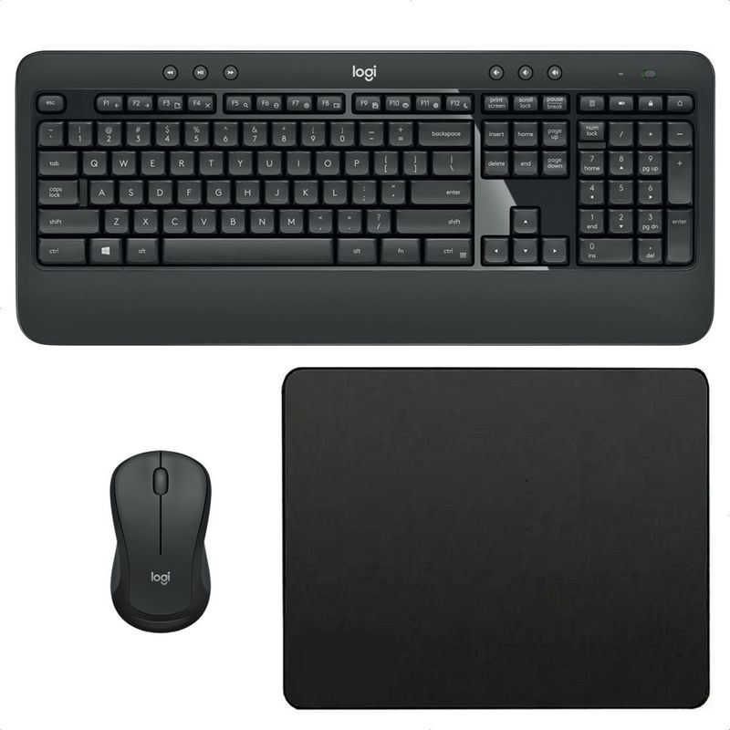 LOGITECH - Combo Inalámbrico Logitech Mk540 Advanced + Pad Mouse Small