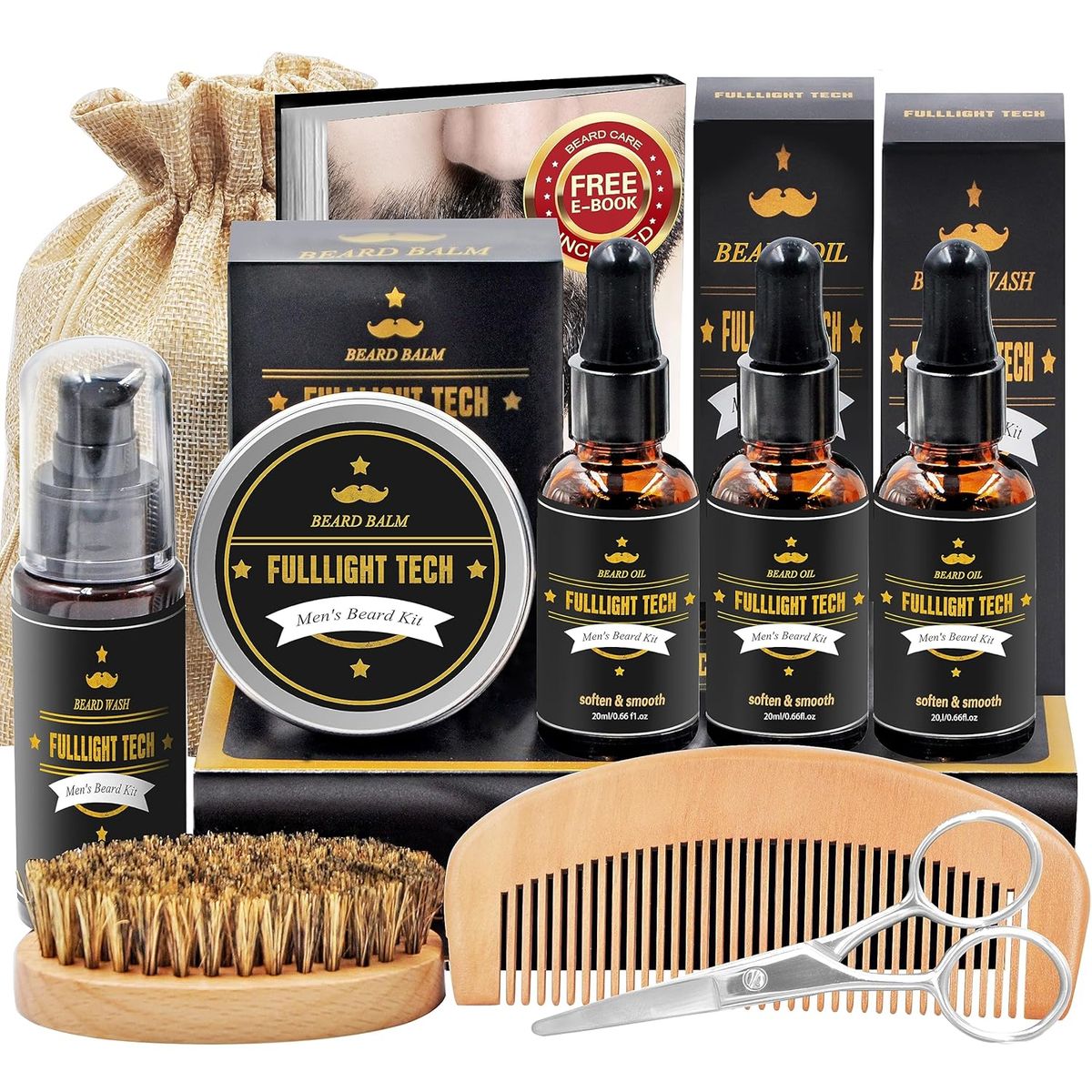 GENERICO - Kit De Barba Para Hombres Aseo Y Cuidado Con Lavado De Barba