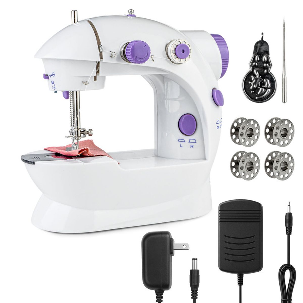 ENERGY PLUS - Máquina de Coser Mini Eléctrica Portátil Accesorios y Pedal