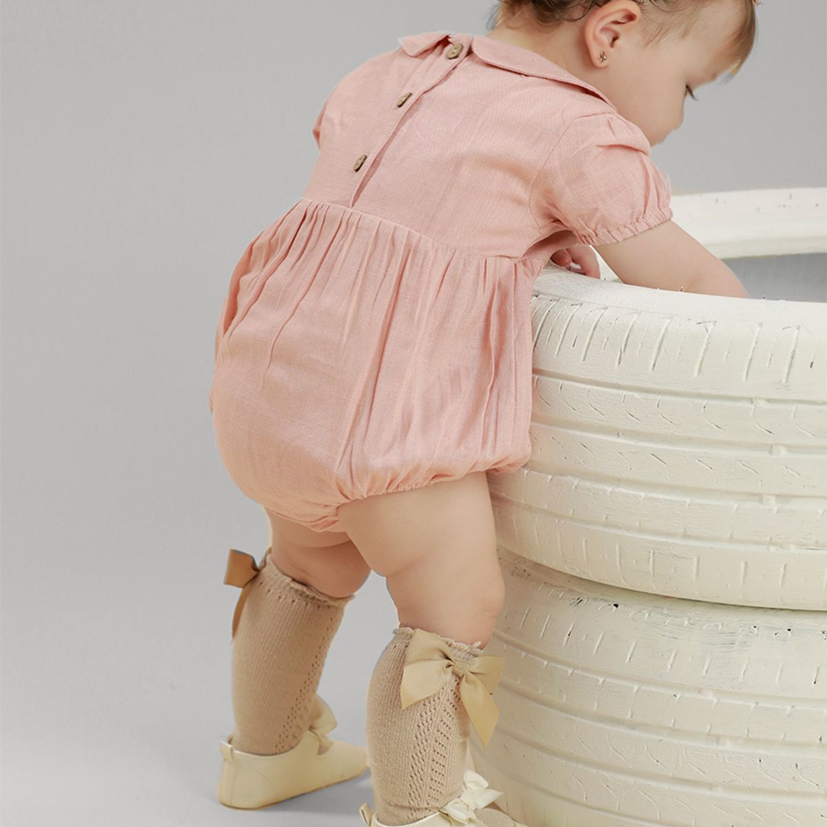 BABY SAMUU - Mameluco Lino Clásico Adele