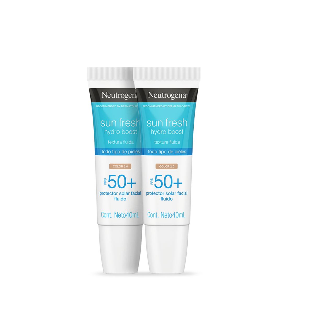 NEUTROGENA - Protector Solar Neutrogena Color 50 FPSX40ml X2