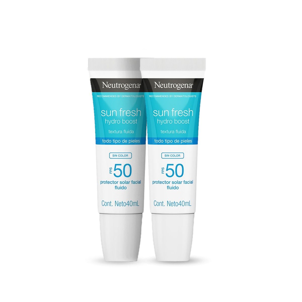 NEUTROGENA - Protector Solar Neutrogena Sin Color 50 FPS X 40ml X2und