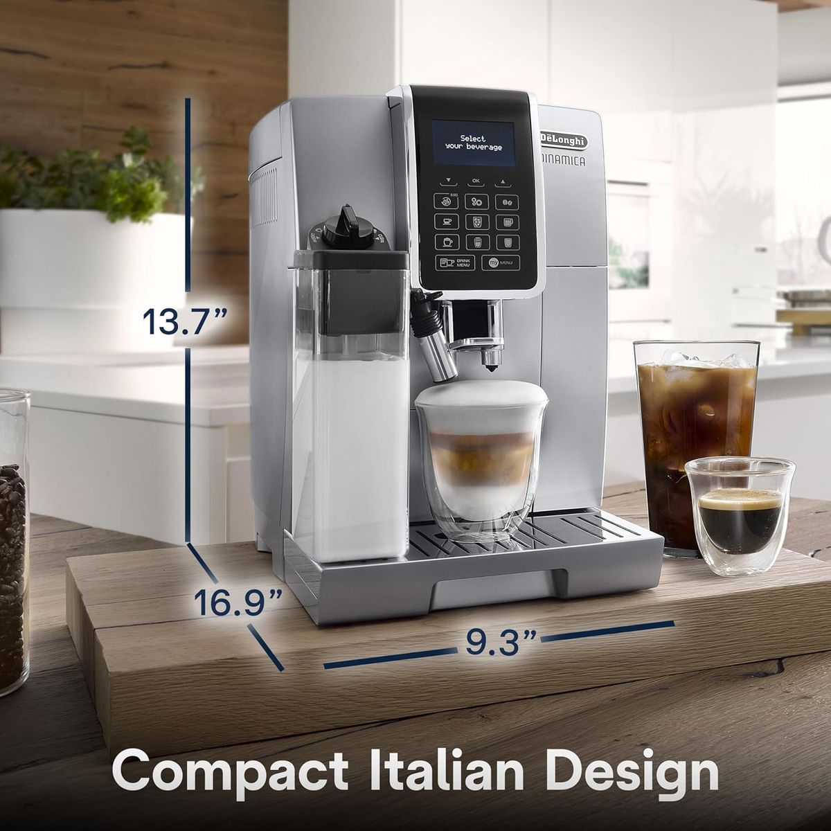DELONGHI - CAFETERA SUPERAUTOMÁTICA DINAMICA LATTECREMA