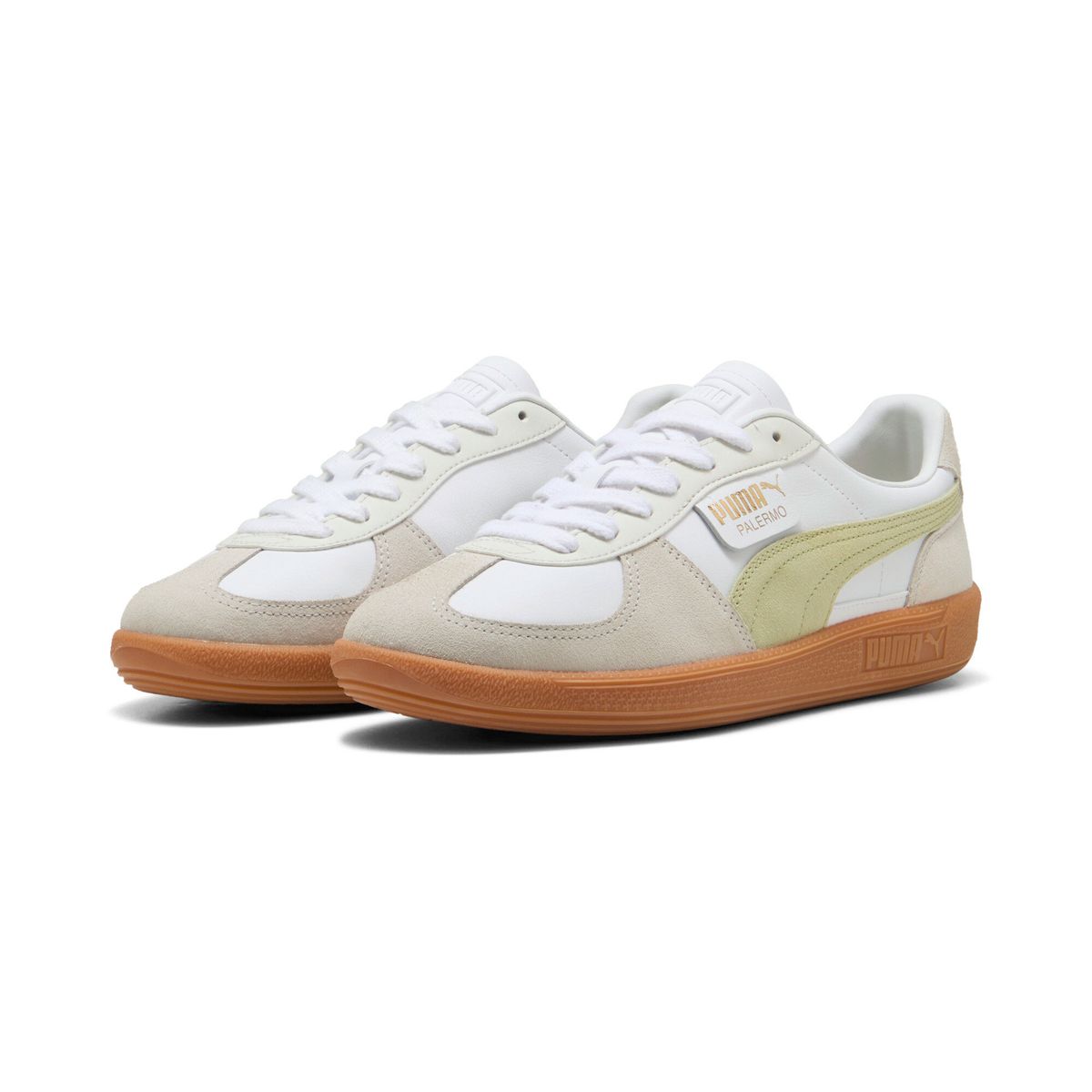 PUMA - Tenis Deportivos Marca Puma Palermo Blanco/Beige Hombre