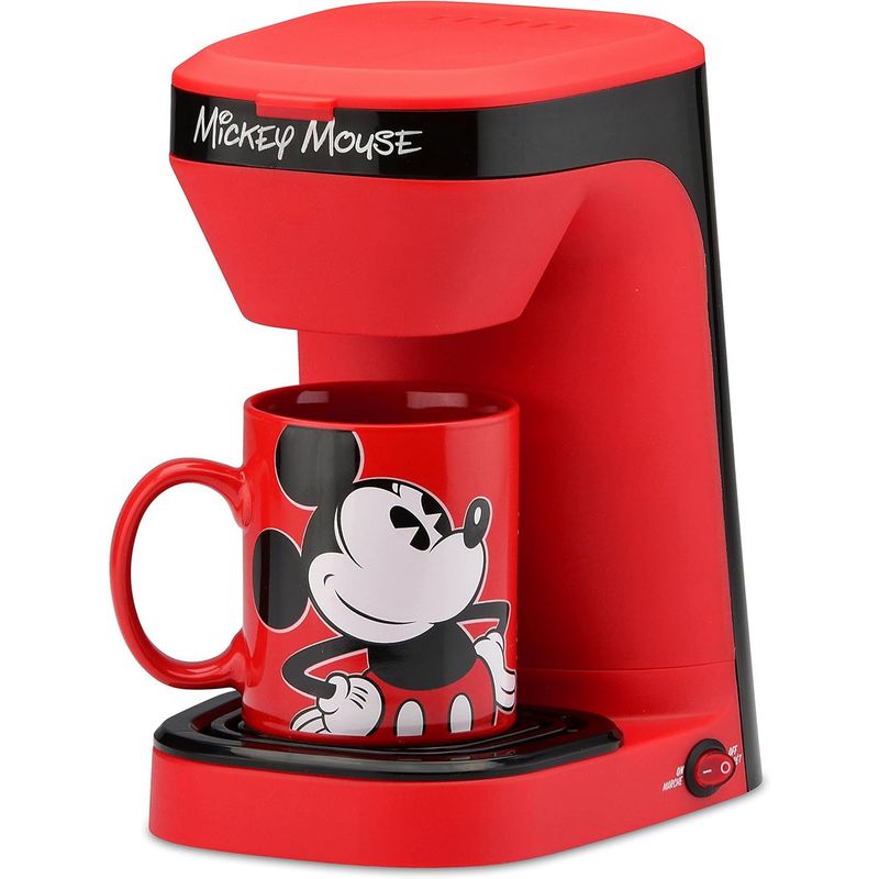 GENERICO - Cafetera Personal Electrica 1 Taza Color Rojo Mickey